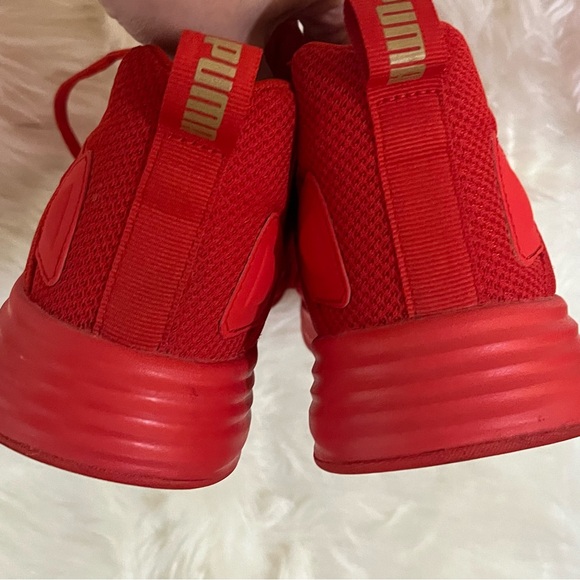 Red Puma sneakers, women’s size 8.5 - Picture 5 of 7